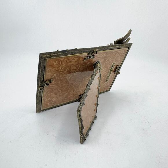 Vintage JAY STRONGWATER Dragonfly Pewter Frame w/ Swarovski Crystals - Picture 5 of 10